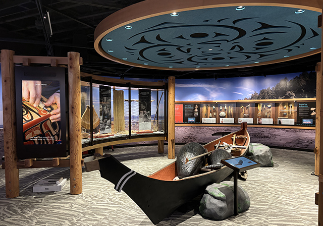 indigenous digital interactive exhibit experience - AV audio visual media - Columbia River Maritime Museum - digital interactive software experience apps for museums exhibits interpretive